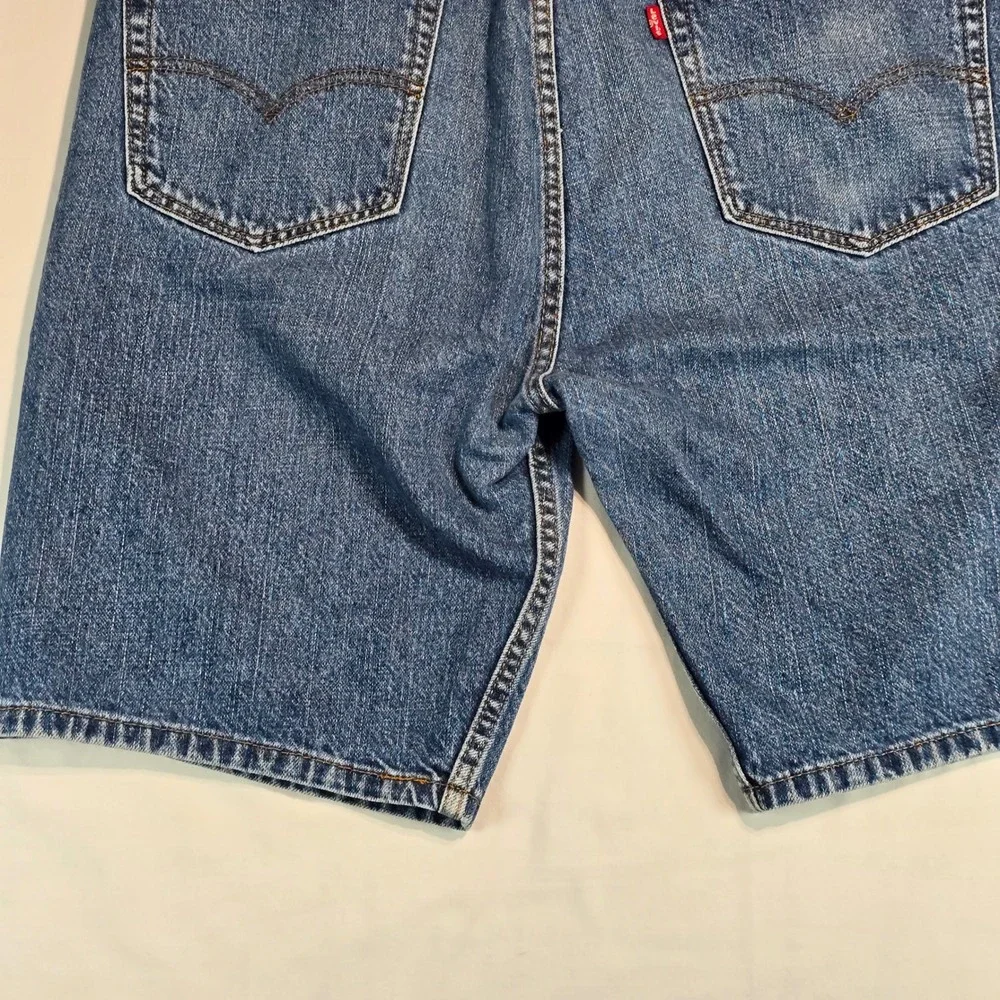 Levis 505 Regular Fit Denim Shorts Mens 38 Medium Wash Blue Jeans 34505-2114